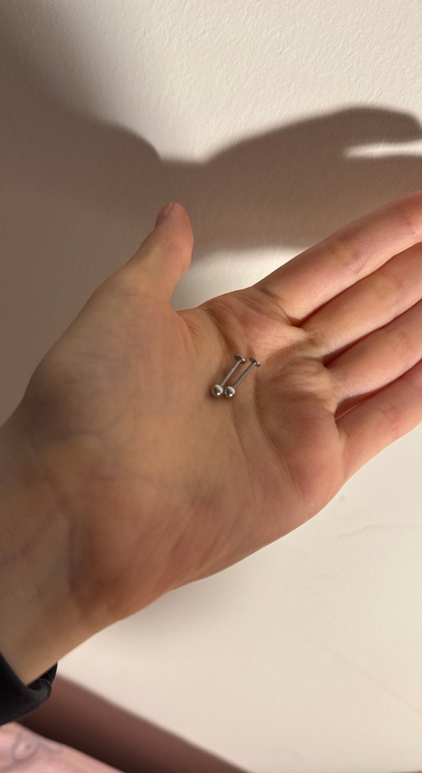 Kadın Çelik Piercing 2 adet - Görsel 2