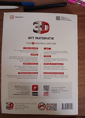 Yks kitap- ayt matematik-3d