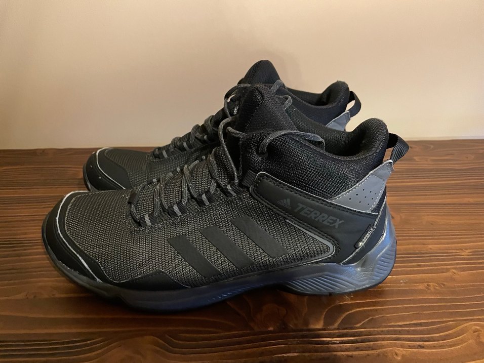 Erkek Siyah Bağcıklı Outdoor Adidas Bot - Görsel 2