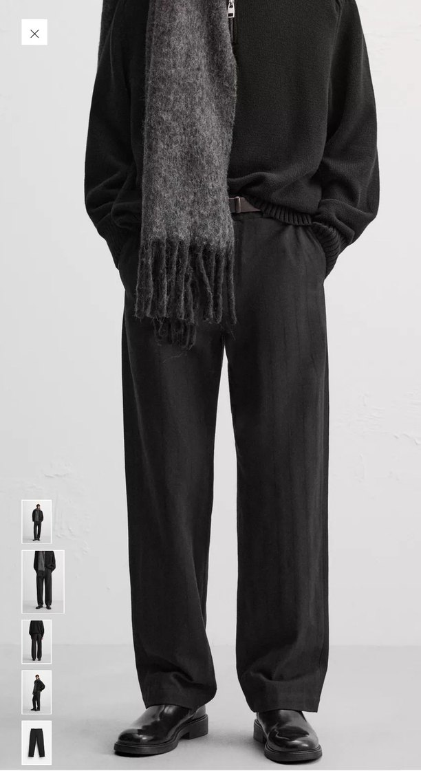 Zara Sıfır Etiketli Relaxed Straıght Fıt Pantolon - Görsel 2