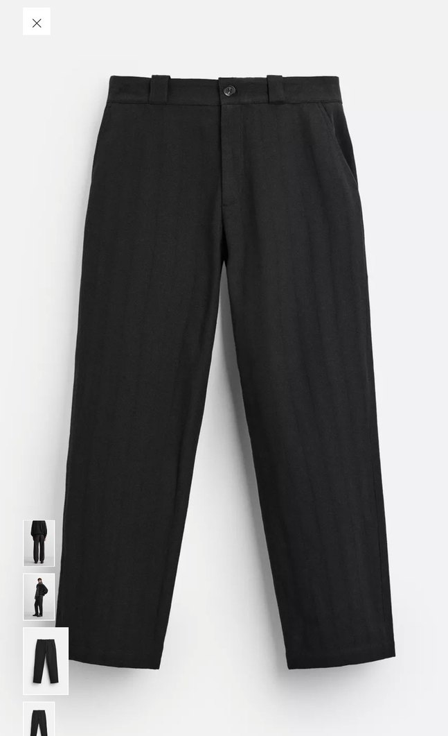 Zara Sıfır Etiketli Relaxed Straıght Fıt Pantolon - Görsel 5