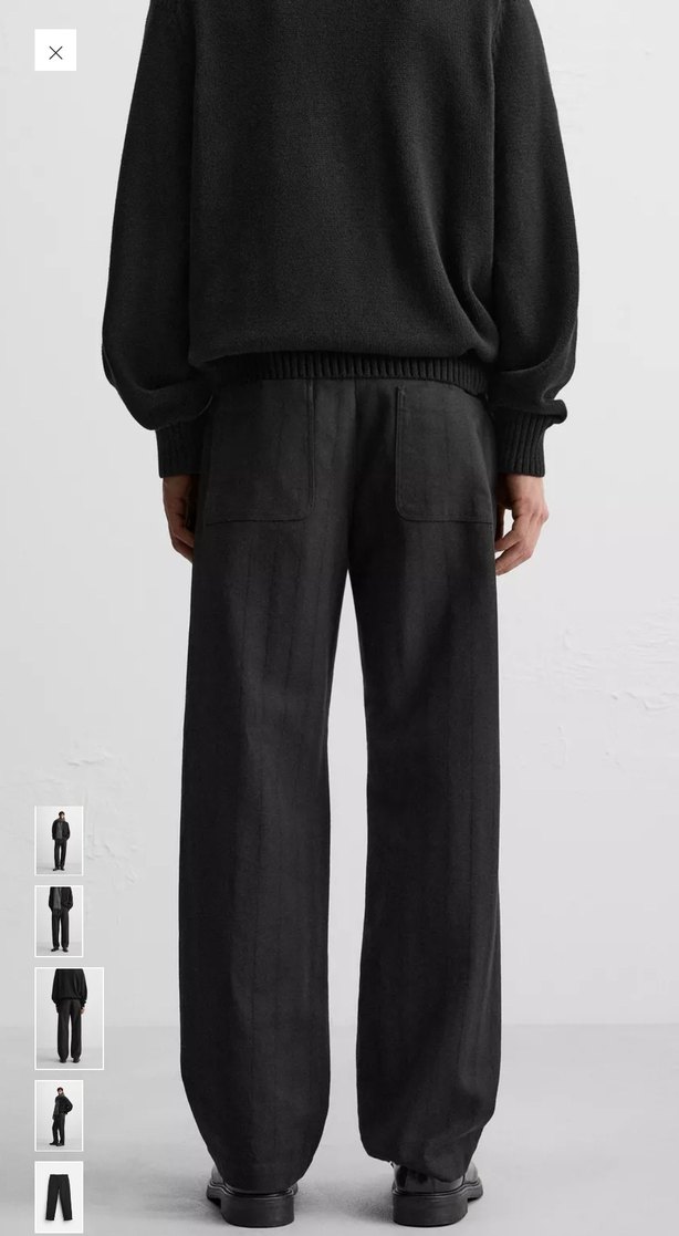 Zara Sıfır Etiketli Relaxed Straıght Fıt Pantolon - Görsel 4