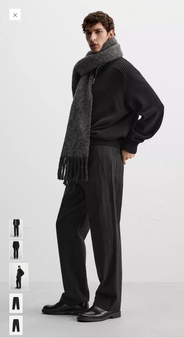 Zara Sıfır Etiketli Relaxed Straıght Fıt Pantolon - Görsel 3