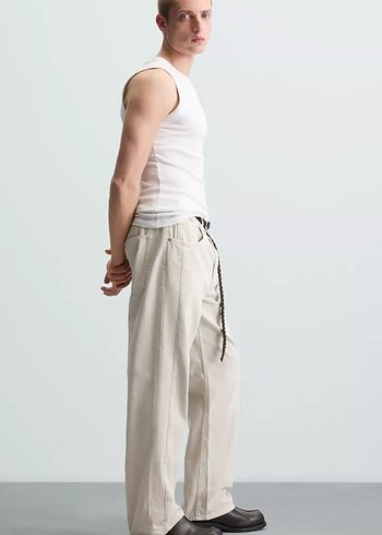 Zara Relaxed Straıght Fıt Pantolon - Görsel 5