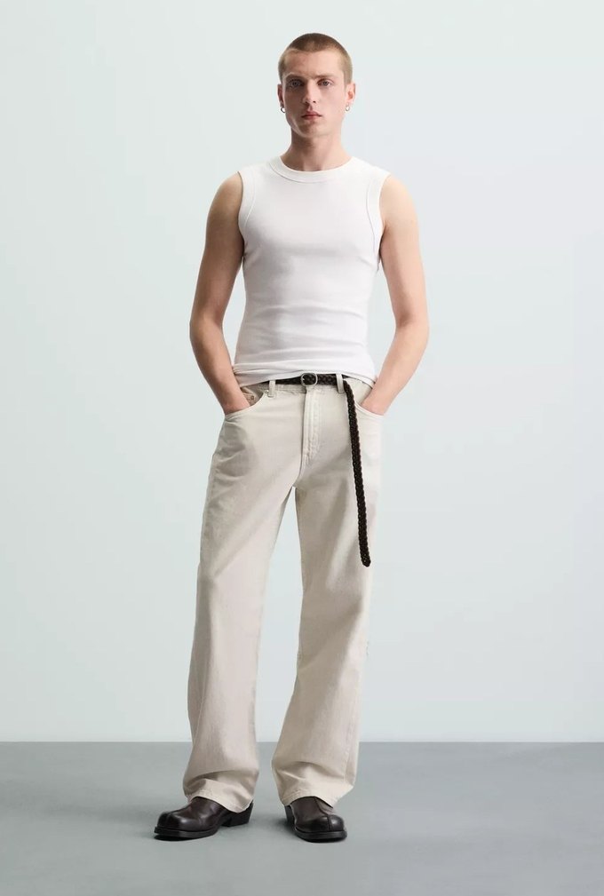 Zara Relaxed Straıght Fıt Pantolon - Görsel 3