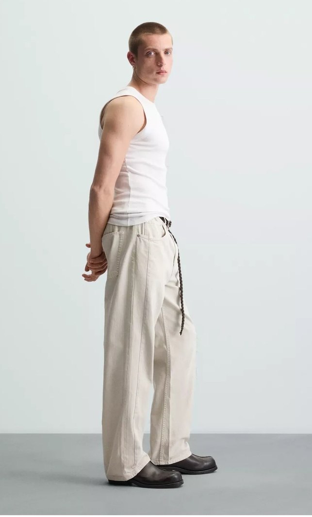 Zara Relaxed Straıght Fıt Pantolon - Görsel 5