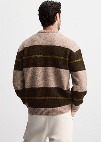 Zara Yünlü Relaxed Fıt Kazak - Görsel 3