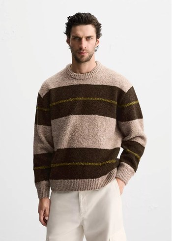 Zara Yünlü Relaxed Fıt Kazak - Görsel 2