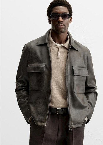 Zara Deri Ceket - Görsel 3