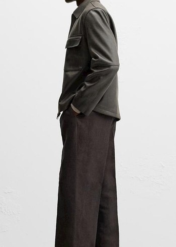 Zara Deri Ceket - Görsel 4