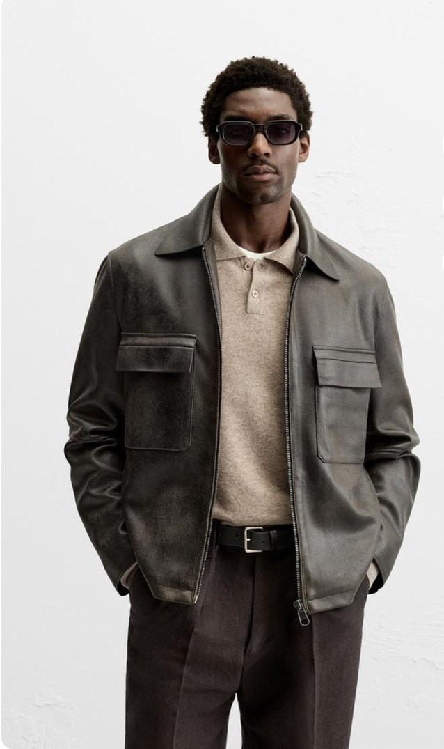 Zara Deri Ceket - Görsel 3