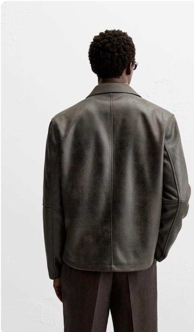 Zara Deri Ceket - Görsel 5