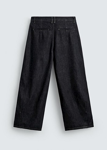 Zara Pilili Geniş Paça Jean - Görsel 8