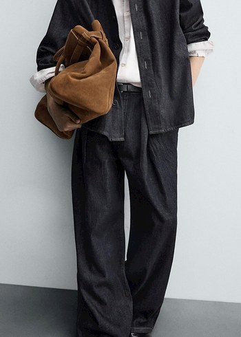 Zara Pilili Geniş Paça Jean - Görsel 5