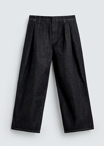 Zara Pilili Geniş Paça Jean - Görsel 7