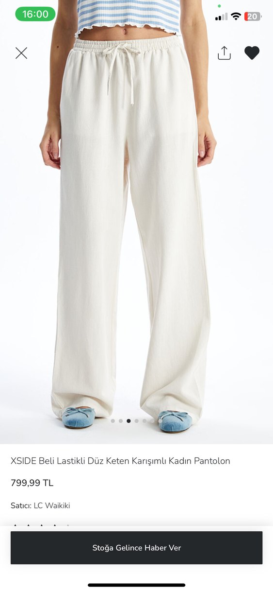 Keten pantolon - Görsel 2