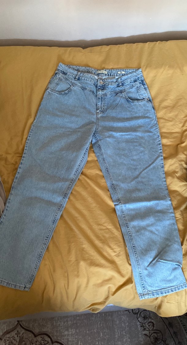 Gri Mavi Kadın Jean - Görsel 3