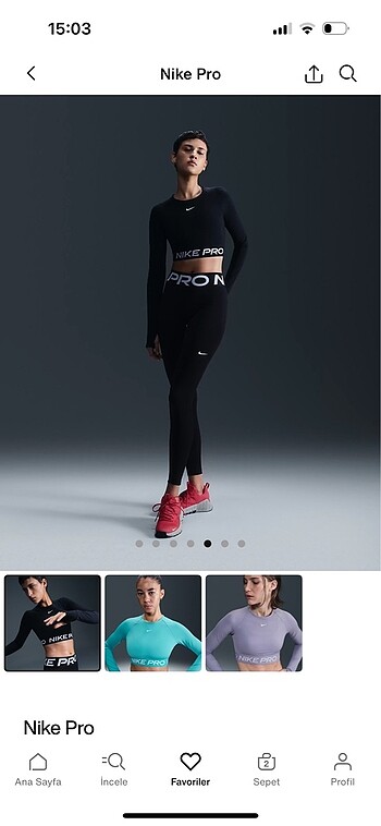 Nike crop - Görsel 3