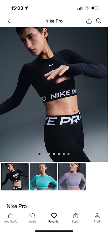 Nike crop - Görsel 2