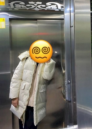 Beyaz Kadın Midi Kışlık Mont mango - Görsel 2