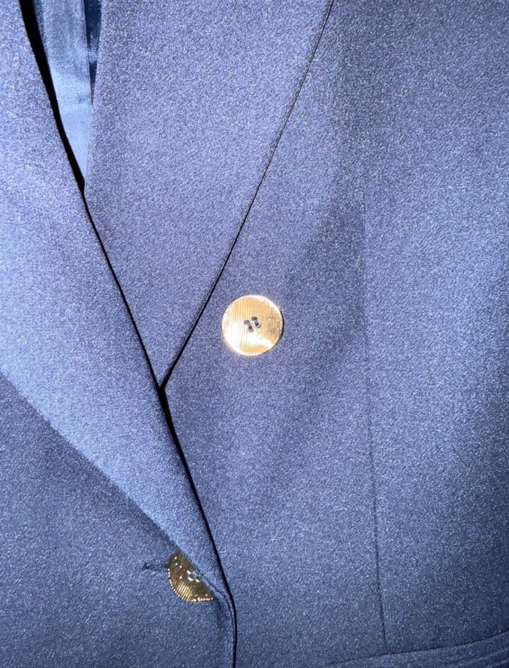 Düğmeli Lacivert Kadın Blazer Ceket - Görsel 4