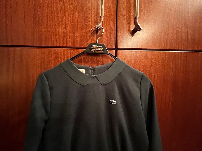 m Beden yeşil Renk Lacoste mini kışlık elbise