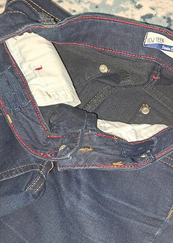 12-13 Yaş Beden lacivert Renk Kız çocuk Denim Pantolon