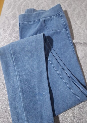 Kız Çocuk Mavi Denim Tayt - Görsel 4