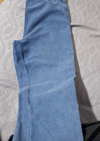 Kız Çocuk Mavi Denim Tayt - Görsel 2