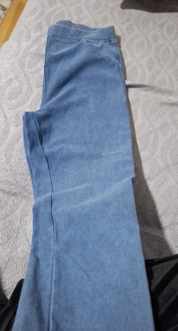 Kız Çocuk Mavi Denim Tayt - Görsel 2