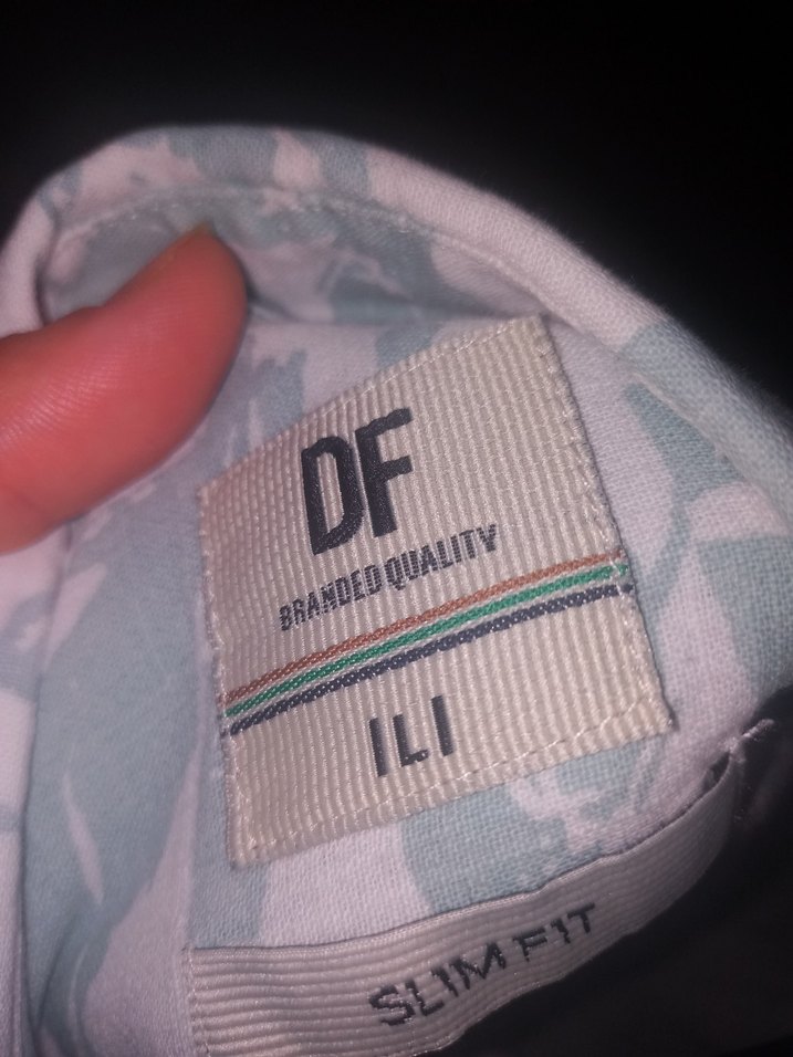 Beyaz Desenli Kısa Kollu Erkek Gömlek - Görsel 4