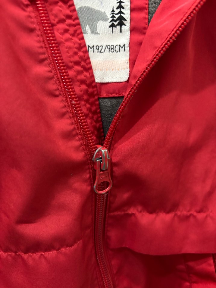 Erkek Çocuk Kırmızı Fermuarlı Yağmurluk - Görsel 3