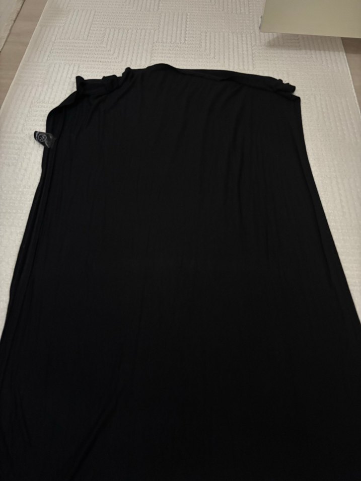 Kadın Siyah penye şal - Görsel 3