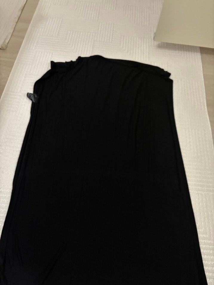 Kadın Siyah penye şal - Görsel 2