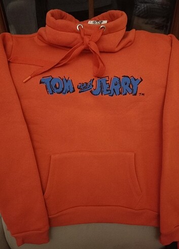12-13 Yaş Beden pembe Renk Sweat Tom ve Jerry
