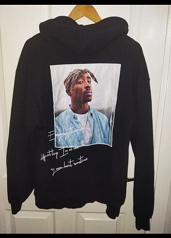 Tupac Baskılı Sweatshirt 