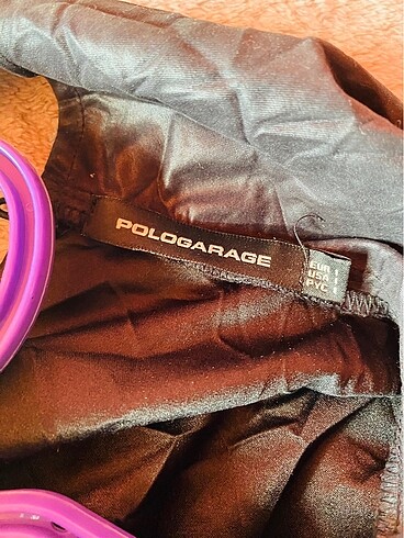 Polo Garage Deri kumaşlı elbise