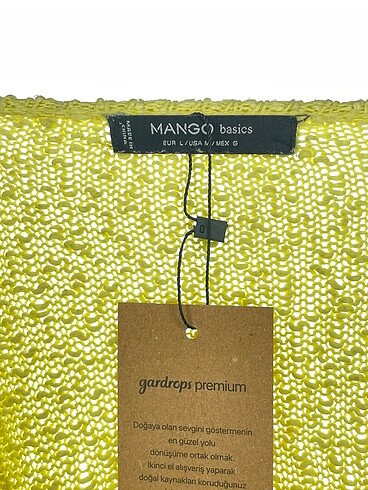 l Beden sarı Renk Mango Kazak / Triko %70 İndirimli.