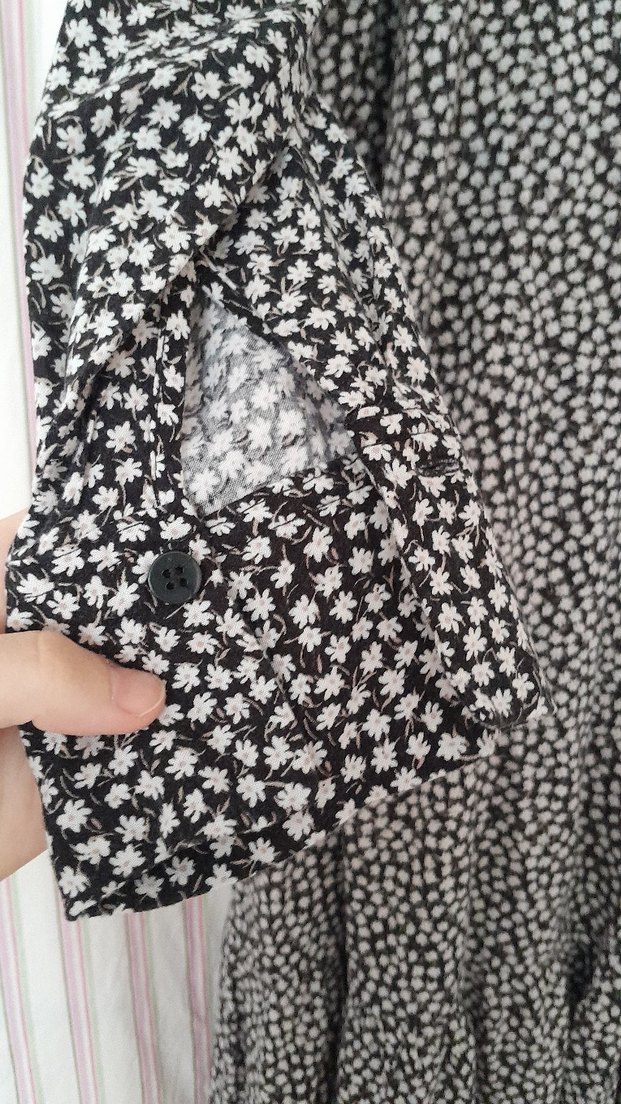 Uzun Kollu midi Elbise - Görsel 2