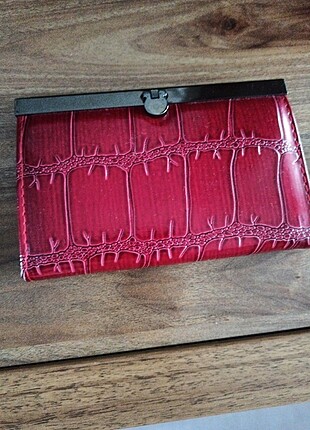 Rugan kırmızı cüzdan