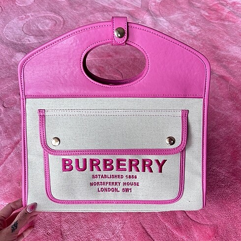 Burberry pembe çanta