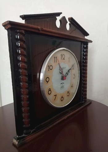 kahverengi Renkli Ahşap Duvar Saati - Görsel 2