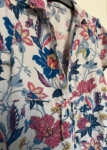 Çiçek Desenli Bohem elbise - Görsel 3