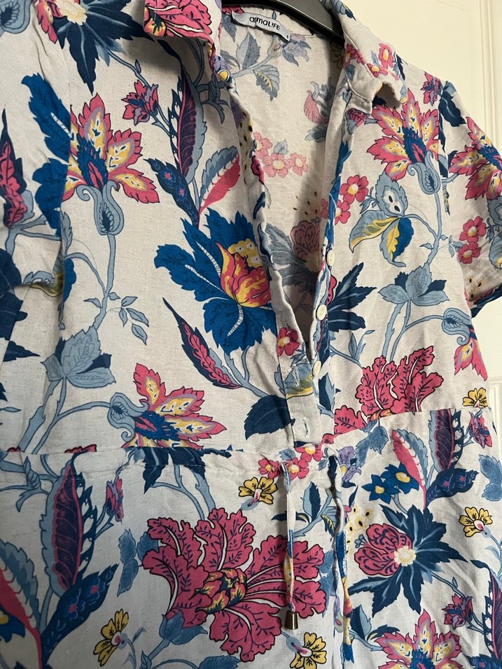 Çiçek Desenli Bohem elbise - Görsel 3