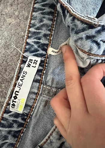 Açık mavi Kadın Kot Şort - Görsel 2