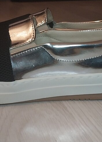 37 Beden gri Renk Lame Sneaker