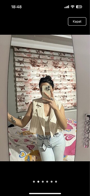 Addax Crop blazer addax beyaz