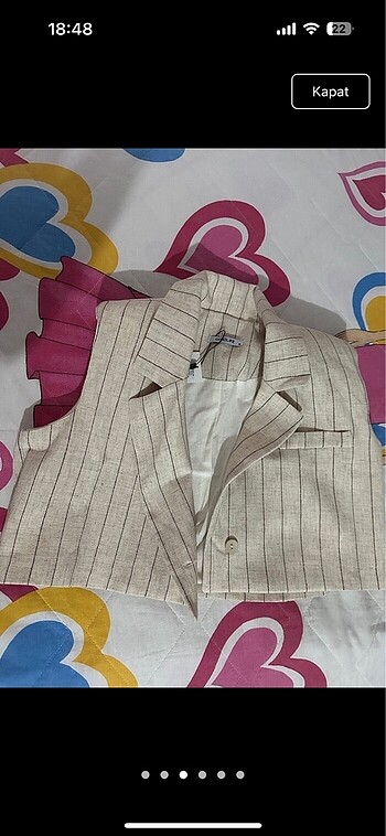 m Beden Crop blazer addax beyaz