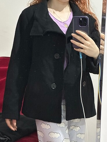 Siyah kaşe ceket