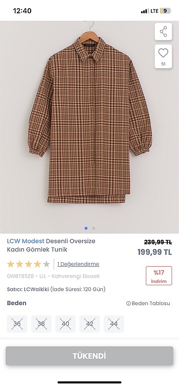 LC Waikiki Kareli oversize gömlek